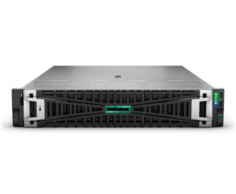 Image of HPE ProLiant DL385 Gen11 9115 AMD EPYC 2.6GHz 16C 64GB RAM 2x 480GB Rack Server P81843-425