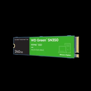 Image of Western Digital 240GB WD Green SN350 NVMe M.2 SSD Drive