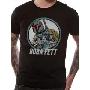 Image of Star Wars - Boba Fett Mens Small T-Shirt - Black