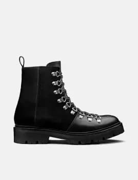 Image of Womens Grenson Nanette Ski Boot 210319 (Leather) - Black