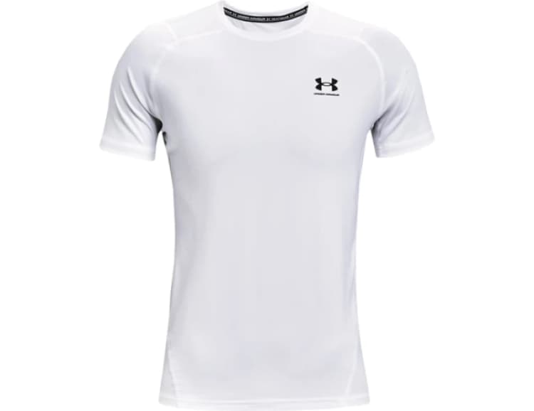 Image of Under Armour HeatGear Fitted T-Shirt White XXL