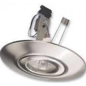 Image of Eterna LED Compatible Recessed Downlight Hole Converter Lighting Fixture Kit - Brushed Metal