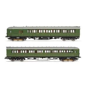 Image of Hornby SR 2-BIL Unit 2152 DMBT(L) No. 10718 and DTC(L) No. 12185 Era 3 Model Train