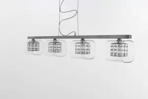 Image of Avignon 4 Light Chrome Fitting Bar Pendant Ceiling Light