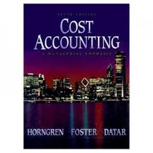 Image of Cost Accounting by Charles T. Horngren Hardback