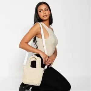 Image of I Saw It First Jumbo Cord Mini Tote Bag - Brown