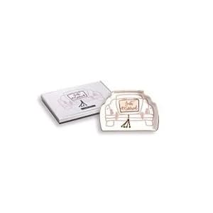 Image of Love You More Ceramic Dish - Just Married Car