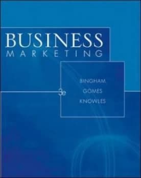 Image of Business Marketing by Frank G Bingham Paperback