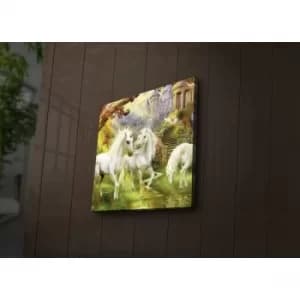Image of 4040?ACT-43 Multicolor Decorative LED Lighted Canvas Painting