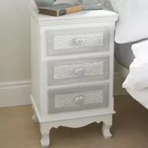 Image of LPD Brittany 3 Drawer Bedside Cabinet