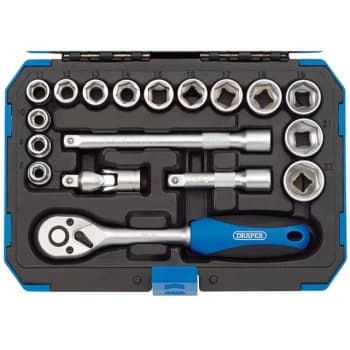 Image of Draper 3/8" Square Drive Metric Socket Set (18 Piece)