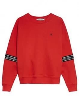 Image of Calvin Klein Jeans Girls Logo Tape Sweat