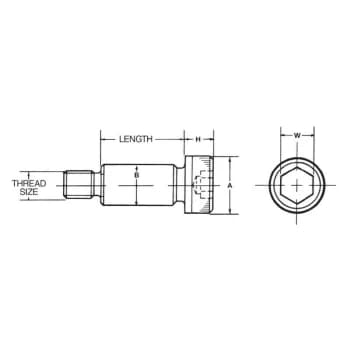 Image of 5/8 BSW X 3/4 X 2. Skt Shoulder Screw (GR-12.9) - Qualfast