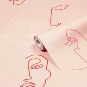 Image of Kindred Wallpaper Blush Pink
