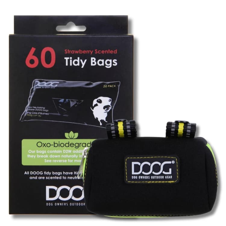 Image of DOOG Walkie Pouch And Poo Bag Set - Bolt - Black WPD09-N
