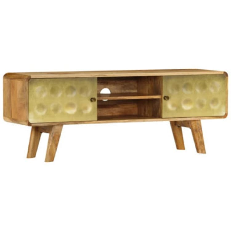 Image of Vidaxl TV Cabinet Solid Mango Wood 120X30X45 Cm
