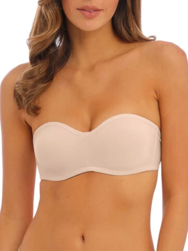 Image of Wacoal Womens underwired bandeau bra Wacoal Accord Beige Female 85C