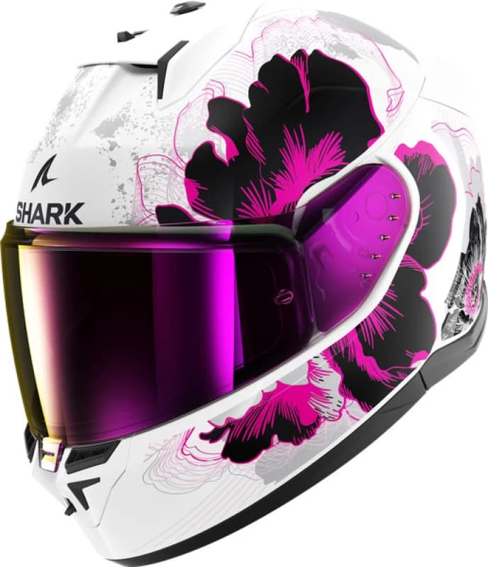 Image of Shark D-Skwal 3 Mayfer Helmet, white-purple, Size XS for Men