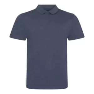 Image of AWDis Mens Tri-Blend Polo Shirt (XXL) (Heather Sapphire)