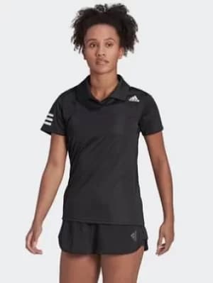 Image of adidas Club Tennis Polo Shirt, Black Size XL Women
