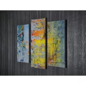 Image of UC105 Multicolor Decorative Canvas Painting (3 Pieces)