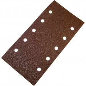 Image of Faithfull Punched Hook and Loop 1/2 Sanding Sheets 115mm x 280mm Assorted Pack of 5