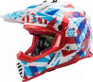 Image of LS2 MX437 Fast Evo Mini Funky Red White S