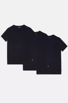 Image of 3 Pack Navy Crew Neck T-Shirts
