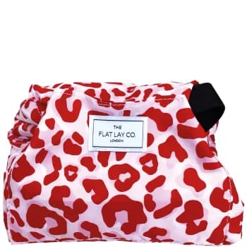 Image of The Flat Lay Co. Drawstring Bag - Pink Leopard