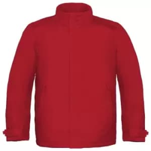 Image of B&C Mens Real+ Premium Windproof Thermo-Isolated Jacket (Waterproof PU Coating) (S) (Deep Red)
