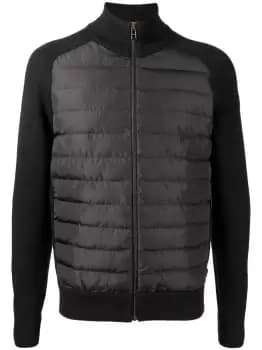 Image of BOSS Long Sleeve Quilted Jacket Black