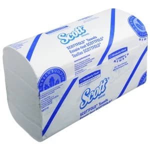 Image of Scott White M Fold Hand Towels 175 Sheets Pack of 25 6633
