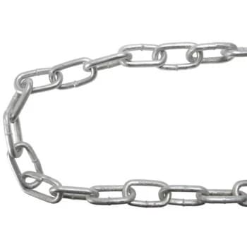 Image of Faithfull Galvanised Chain Link 5mm x 25m Reel - Max. Load 160kg