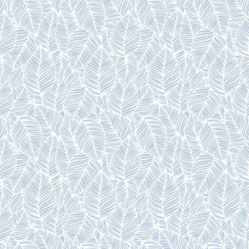 Image of Hoopla Walls Zebra Leaf - Wedgewood 10M Wallpaper