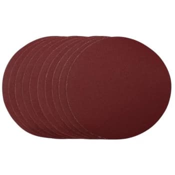 Image of 56180 Sanding Discs, 180mm, Hook & Loop, 120 Grit, (10 Pack) - Draper