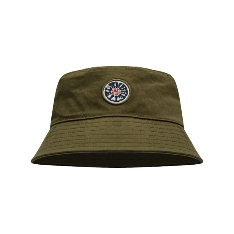 Image of Lambretta Womens Festival Bucket Hat in Green Green Female One Size