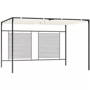 Image of Vidaxl - Gazebo with Retractable Roof 3x4x2.3 m Cream 180 g/m² Cream