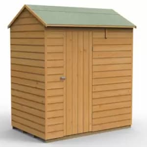 Image of 6' x 4' Forest Shiplap Dip Treated Windowless Reverse Apex Wooden Shed (1.88m x 1.34m)