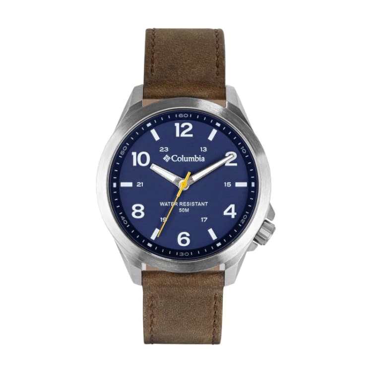 Image of Columbia Crestview Sports Watch Silver/Brown male One Size
