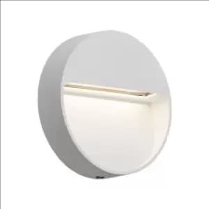 Image of KnightsBridge 230V IP44 3W LED Round Wall/Guide light - White