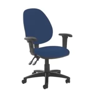 Image of Dams MTO Jota High Back PCB Operator Chair with Adjustable Arms - Havana Black