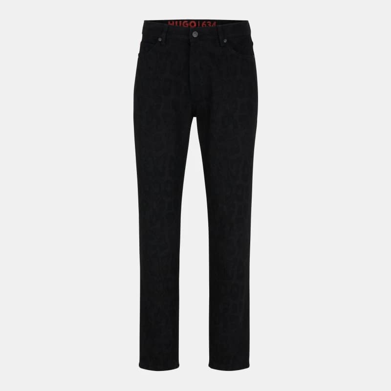 Image of Hugo Mens Slim Fit Jeans Black male 30W R