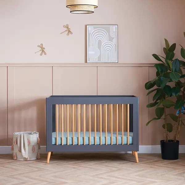 Image of Obaby Maya Mini Cot Bed Slate