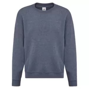 Image of Fruit Of The Loom Childrens Unisex Set In Sleeve Sweatshirt (3-4) (Heather Navy)