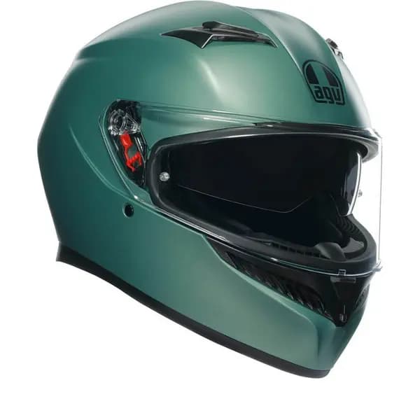Image of AGV K3 E2206 MPLK Mono Matt Salvia Green 015 Full Face Helmet Size XS