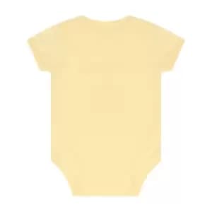 Image of Larkwood Baby Boys/Girls Essential Short Sleeve Bodysuit (12-18 Months) (Pale Yellow)
