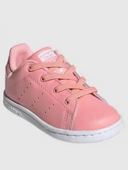 Image of adidas Originals Infant Stan Smith EL I Trainers - Pink, Size 4