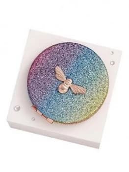 Image of Olivia Burton Rainbow Glitter Compact Mirror