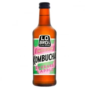Image of Lo Bros Organic Kombucha Rhubarb & Apple - 330ml