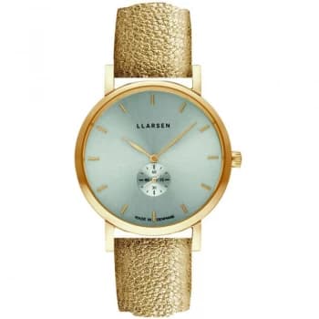 Image of LLARSEN Blue and Gold 'Josephine' Ladies Classical Watch - 144gtg3-ggold18